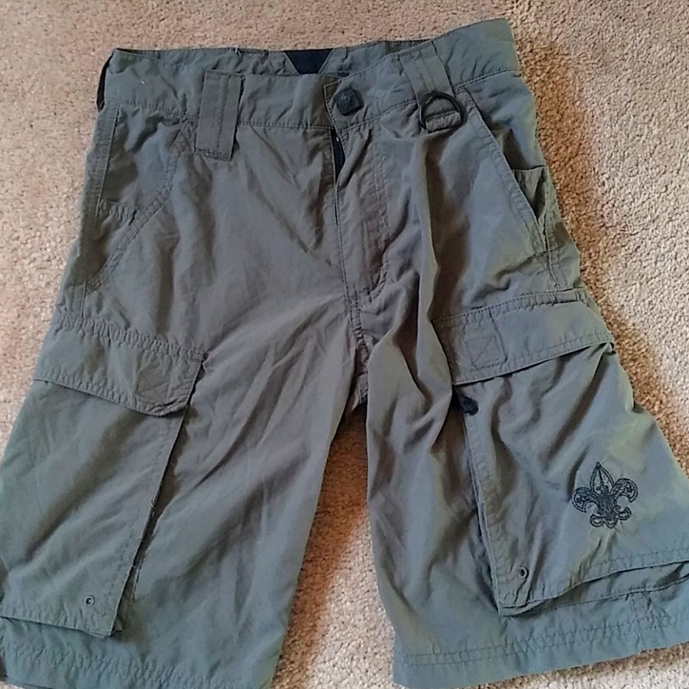 Boy Scouts Uniform Green Cargo shorts with lining